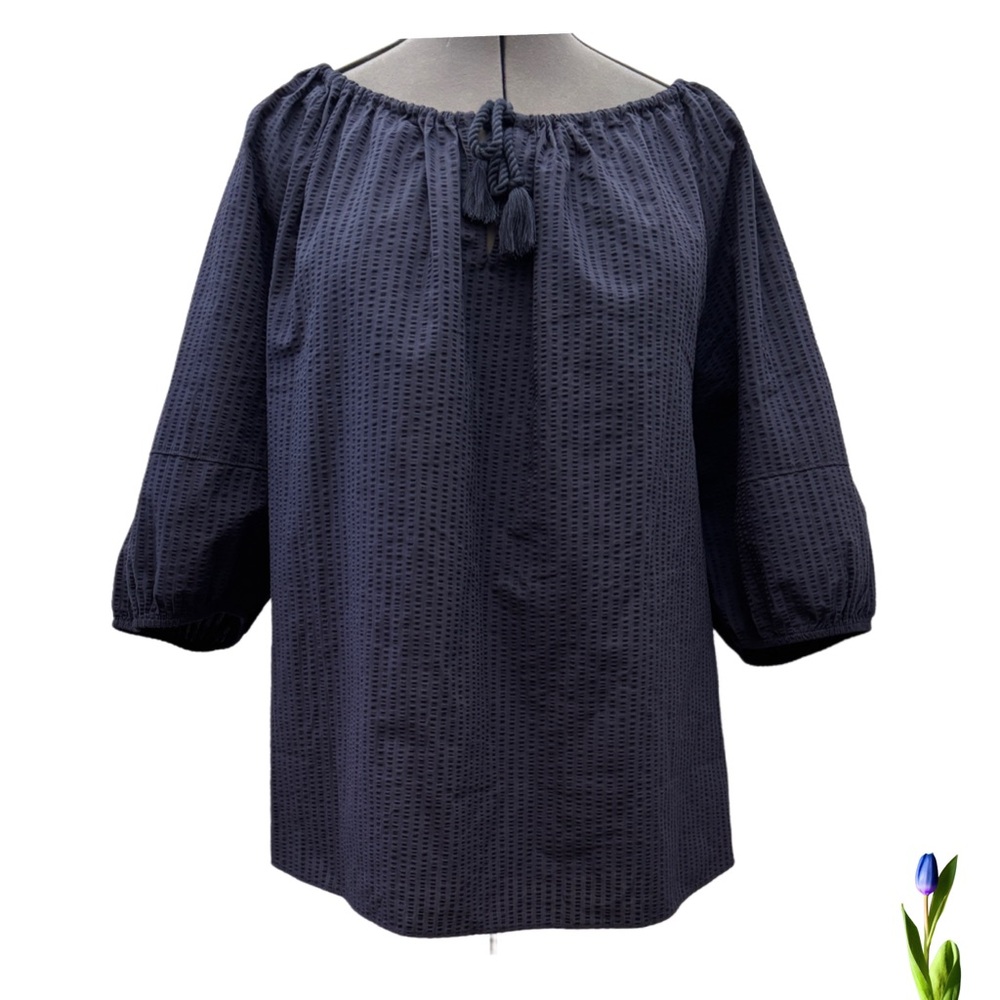 LANE BRYANT Women's Navy Blue Top size 24 NEW